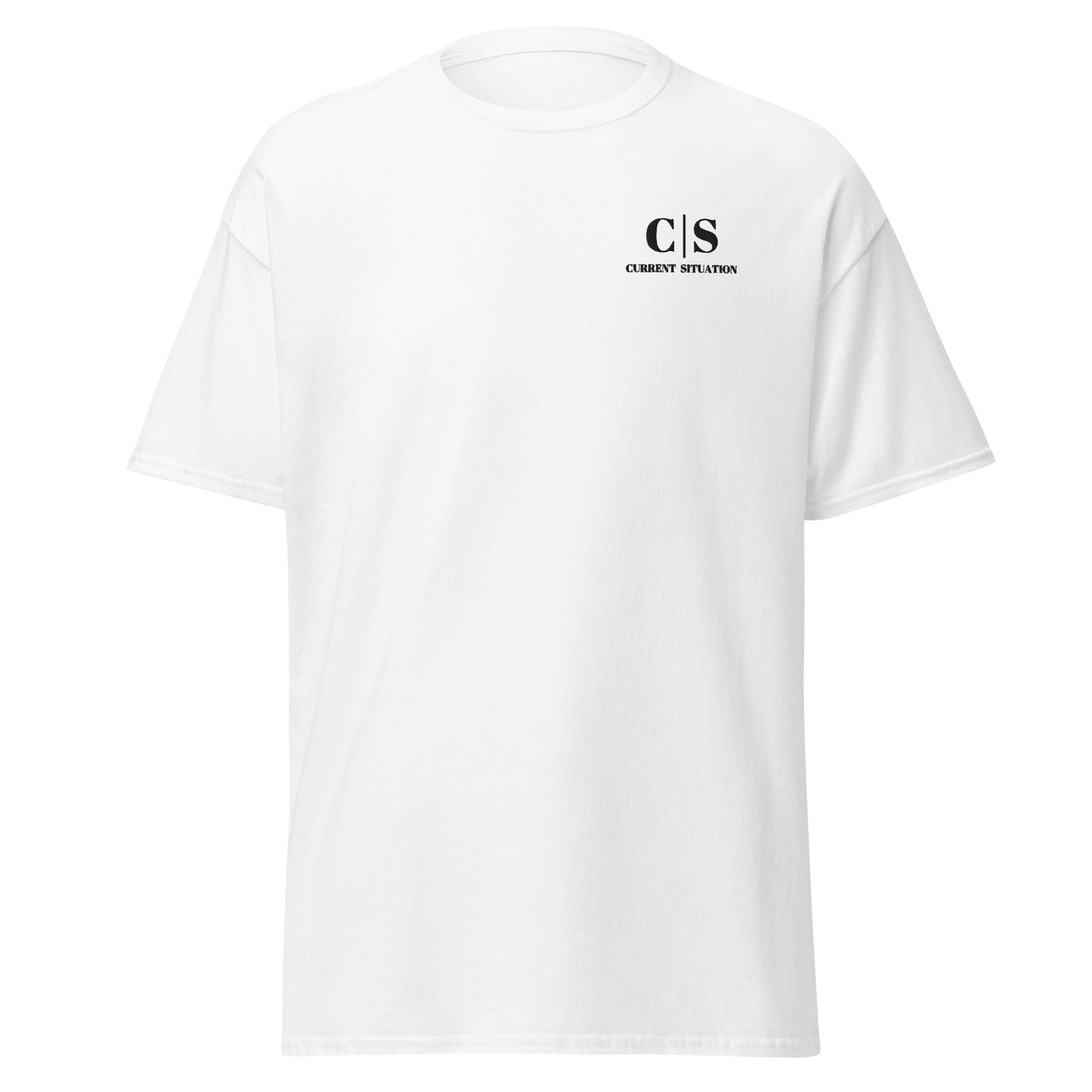 Men's classic tee C/S black Embroidery