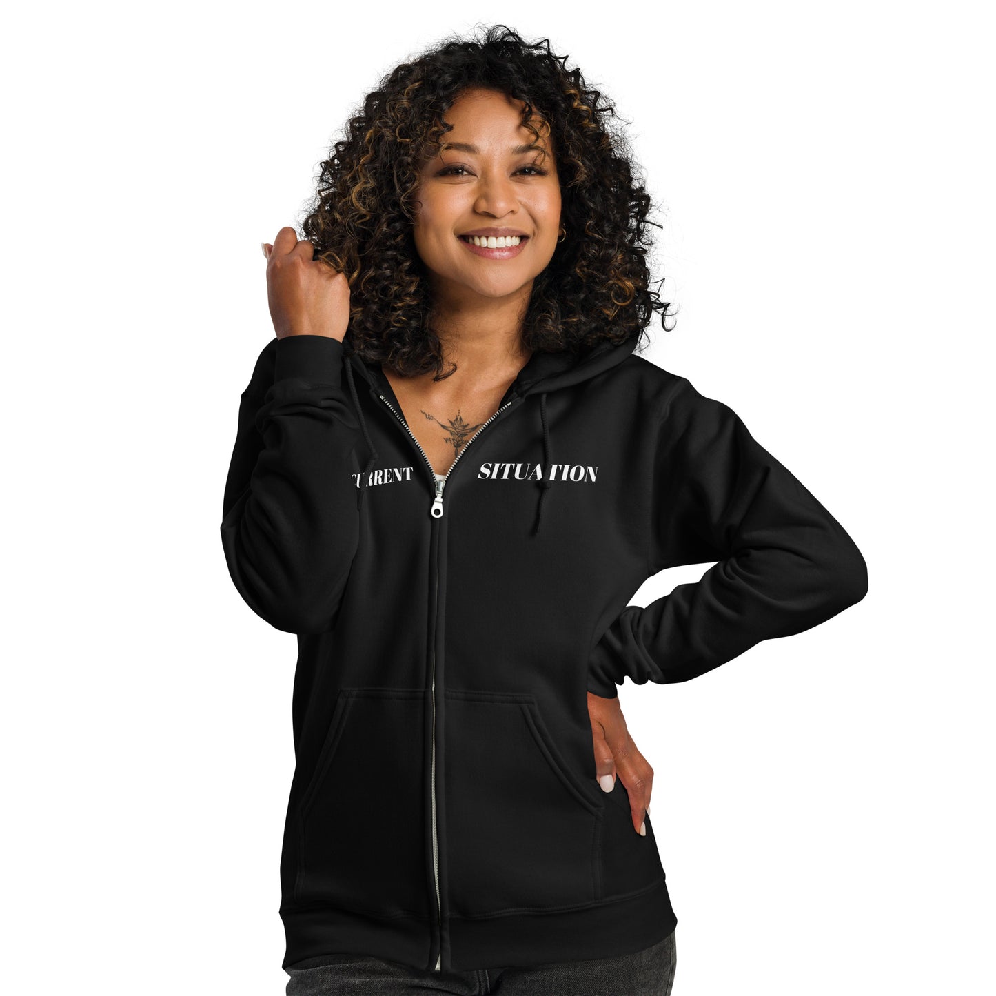 Women heavy blend zip hoodie