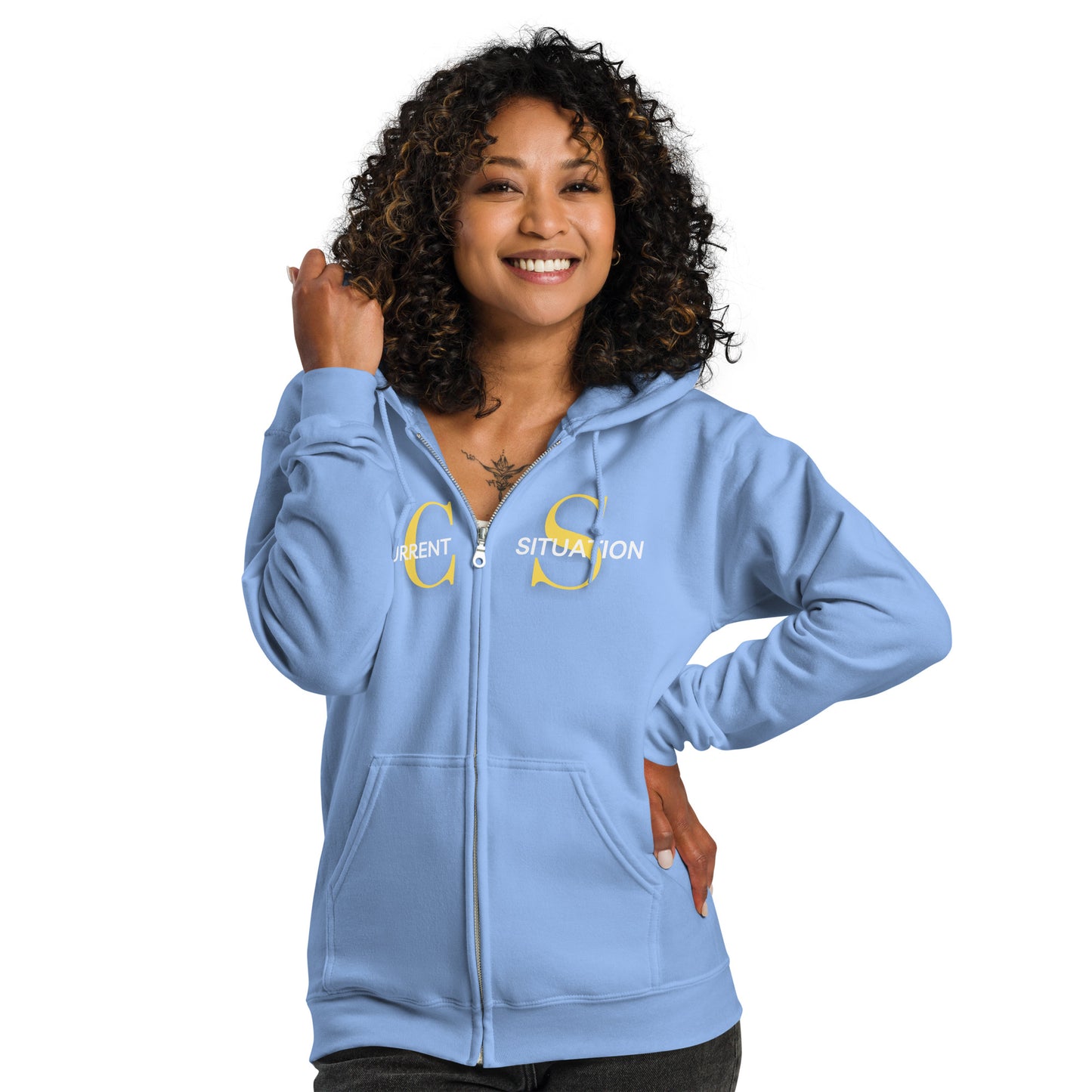 Women heavy blend zip hoodie