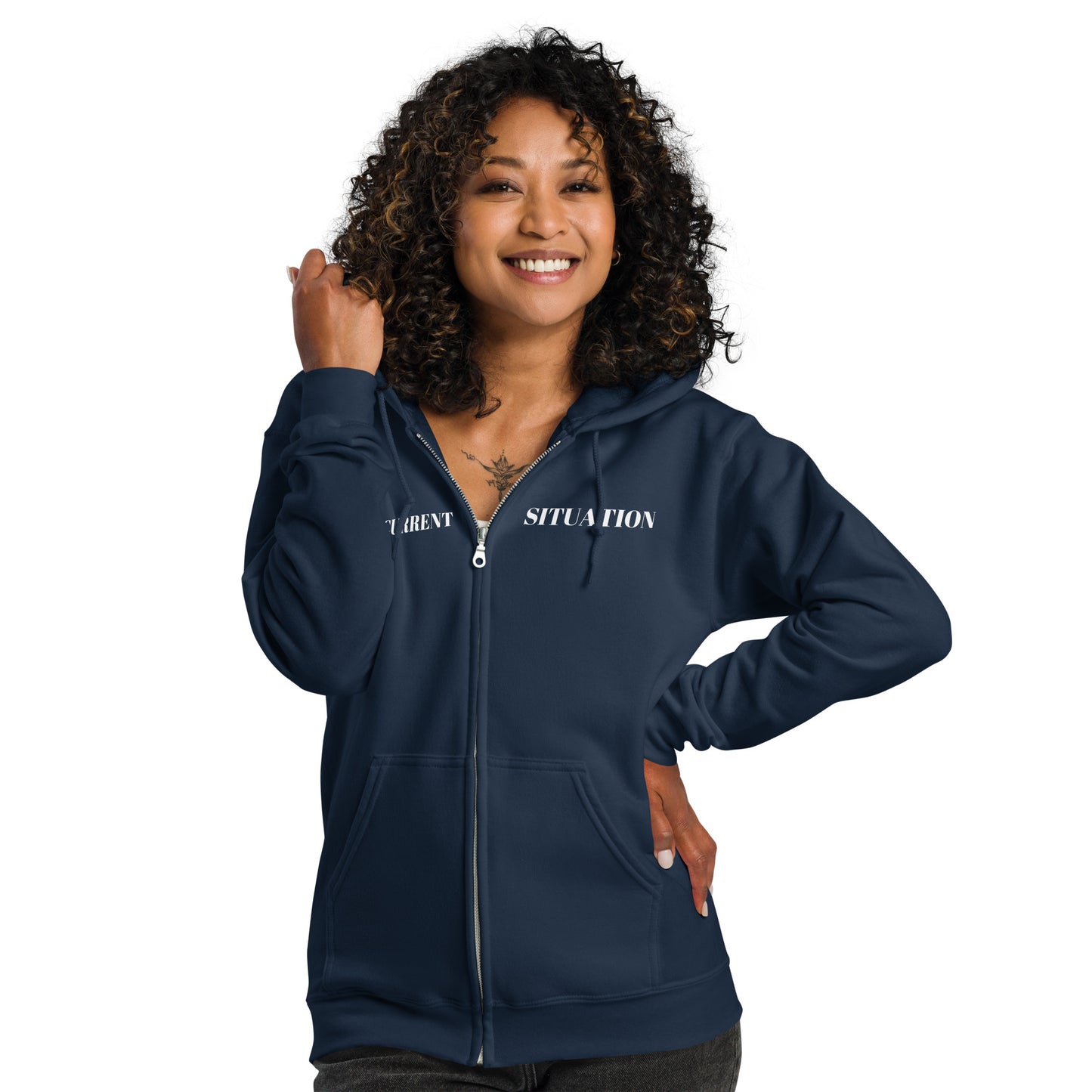 Women heavy blend zip hoodie