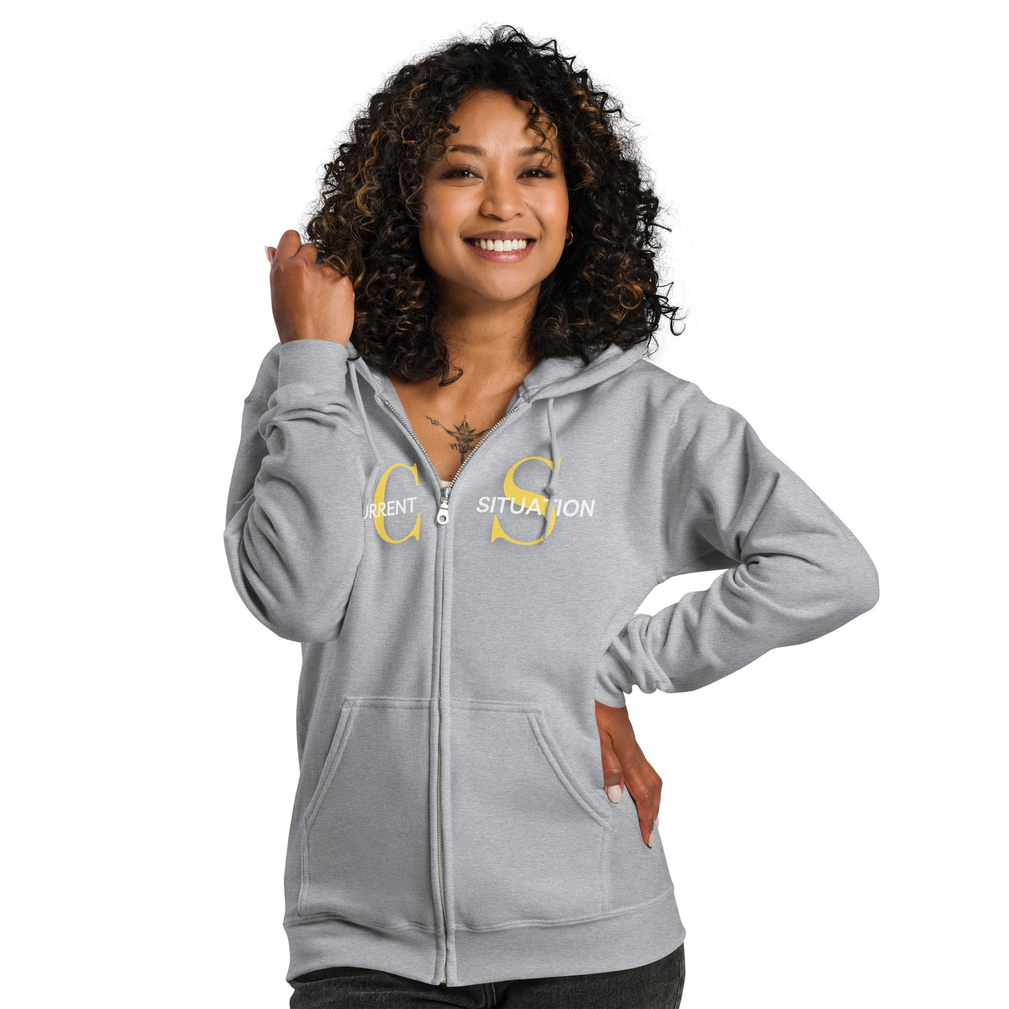 Women heavy blend zip hoodie