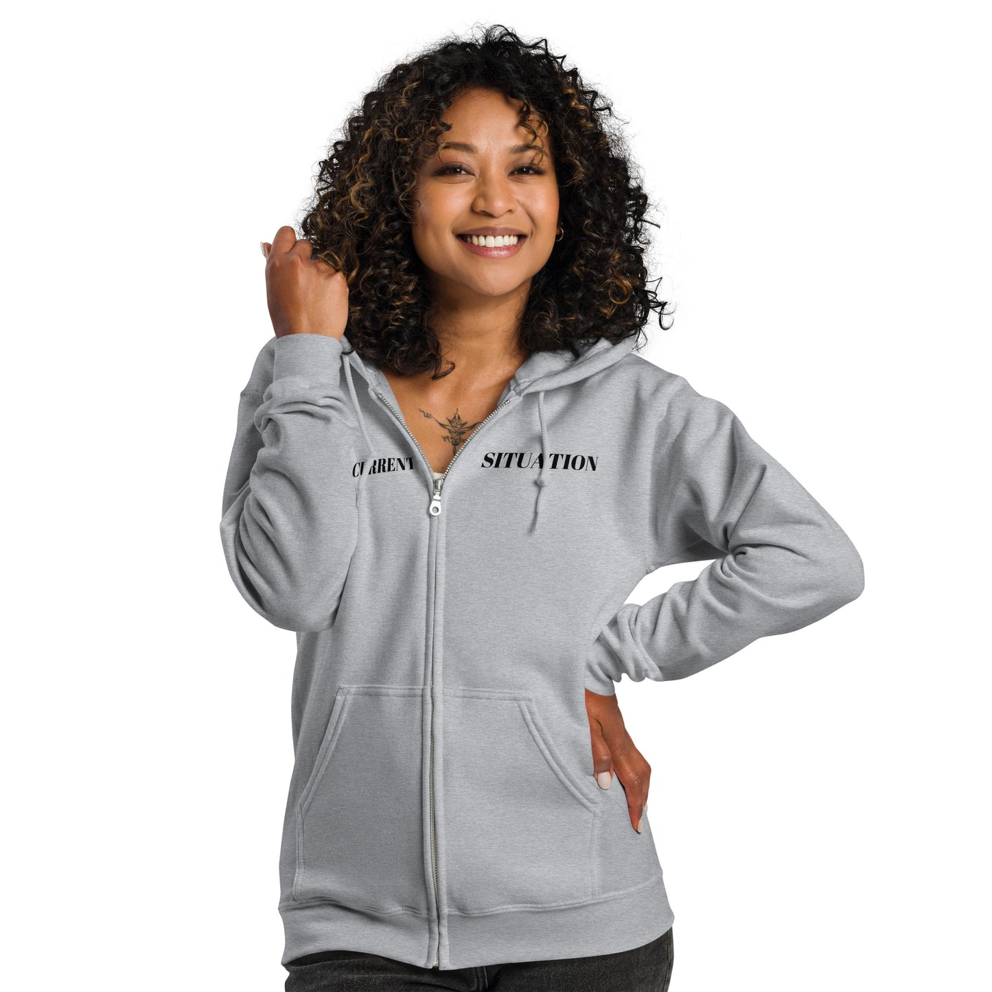 Women heavy blend zip hoodie