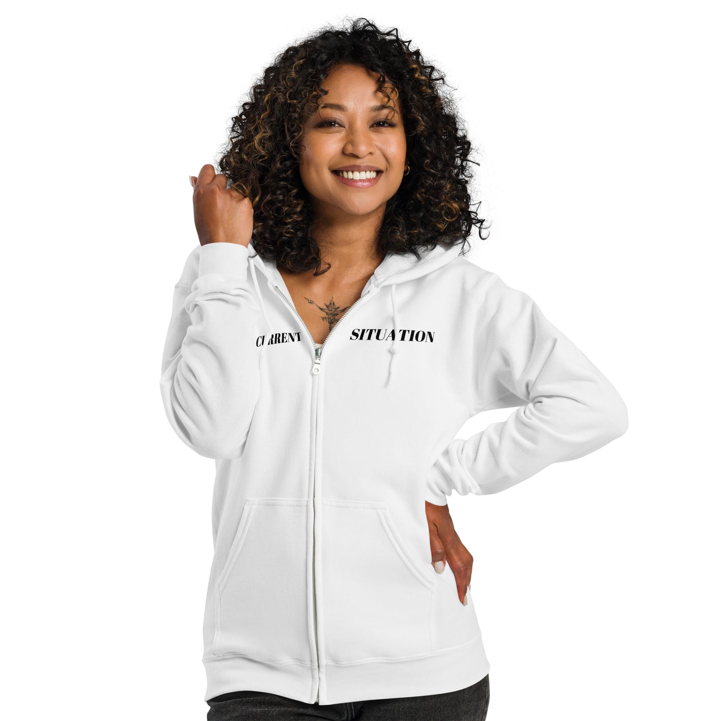 Women heavy blend zip hoodie